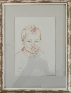 Niklas, Rötelzeichnung, Foto Hupe