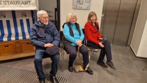 Vernissage Farbe, Form & Fantasie Bernd Wilms Von links Wulf Schady, Annegret Vahle und Ilse Demasius