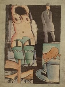 Ein Gemälde von Claus Vahle.