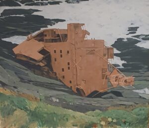 Ein Gemälde von Claus Vahle.