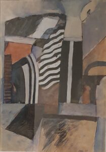 Ein Gemälde von Claus Vahle (Acryl).