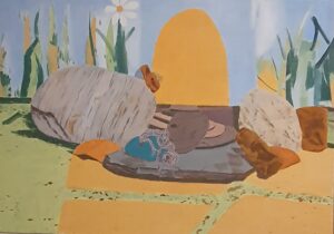 Ein Gemälde von Claus Vahle.