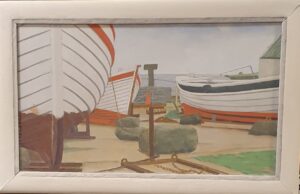 Ein Gemälde von Claus Vahle (Acryl).